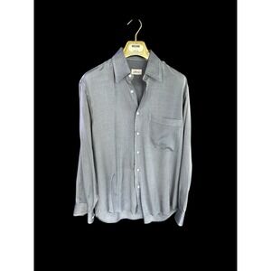 Brioni Shirt Iridescent Woven Button Up Shirt Italy Made Sz Med/L *flaws